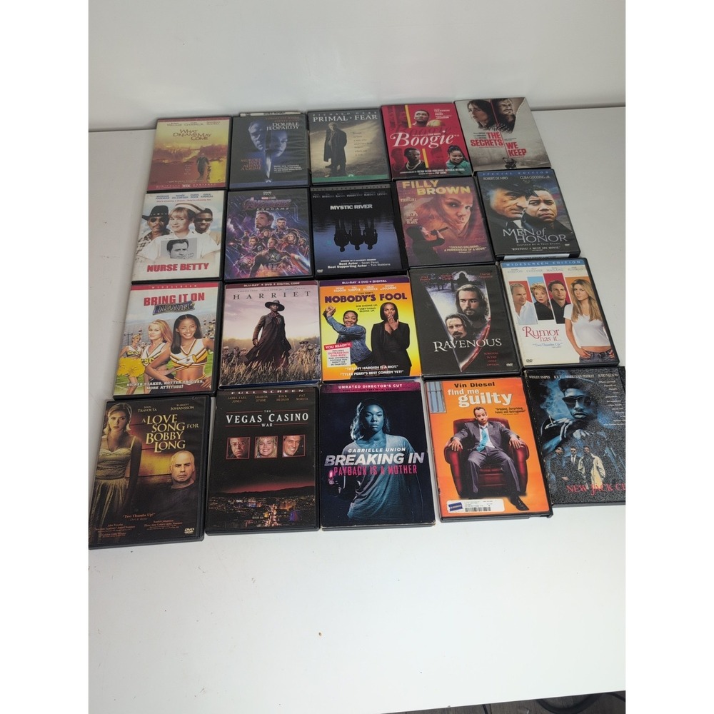 Mixed Lot Of 20 Dvds Nurse Betty Men Of Honor Harriet Bring It On & More!
